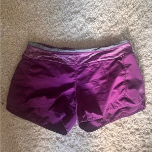 Lululemon Athletica Deep Purple Athletic Shorts